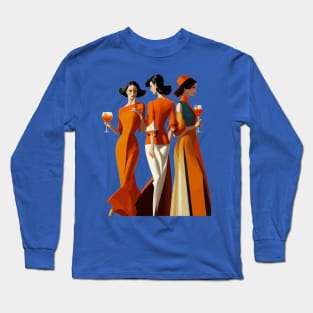 Three art deco women Long Sleeve T-Shirt